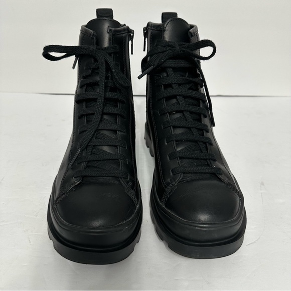 Camper Black Boots Leather Lace Up Gorpcore Grunge Motorcycle Biker Size 6.5 - Picture 3 of 11